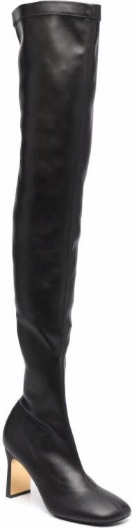Stella McCartney above-knee 75mm boots Black