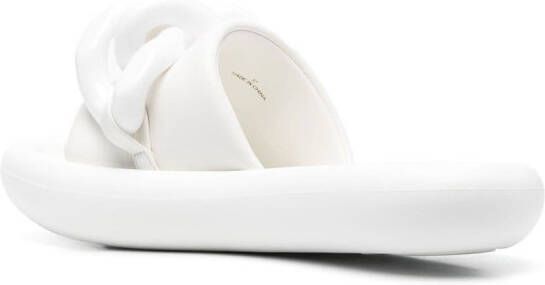Stella McCartney Air chain-embellished slides White