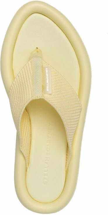 Stella McCartney Air platform flip flops Yellow