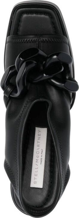 Stella McCartney chain-link 125mm block heel sandals Black