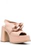 Stella McCartney chain-link 125mm block heel sandals Pink - Thumbnail 2