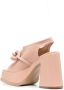 Stella McCartney chain-link 125mm block heel sandals Pink - Thumbnail 3