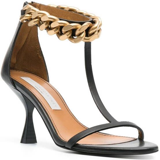 Stella McCartney chain-link strappy sandals Black