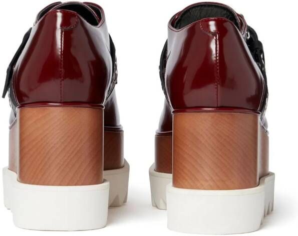 Stella McCartney Elyse buckle-fastening lace-up shoes Brown