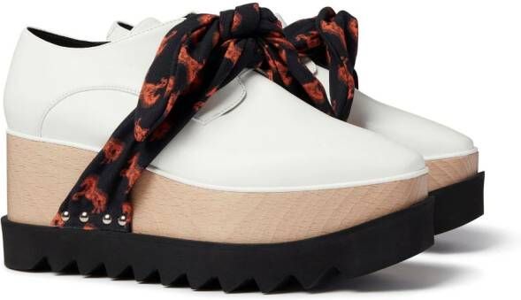 Stella McCartney Elyse platform lace-up shoes White