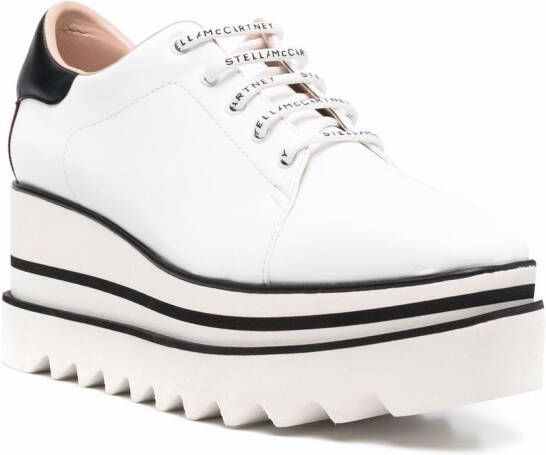 Stella McCartney Elyse ridged sole 80mm sneakers White