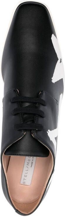 Stella McCartney Elyse star-print platform shoes Black
