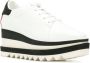 Stella McCartney Elyse striped platform sole sneakers White - Thumbnail 2