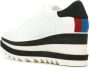 Stella McCartney Elyse striped platform sole sneakers White - Thumbnail 3