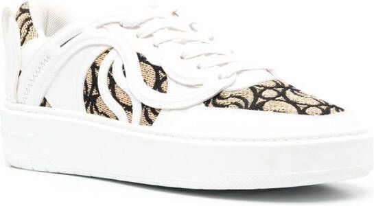 Stella McCartney embroidered-pattern low-top sneakers White