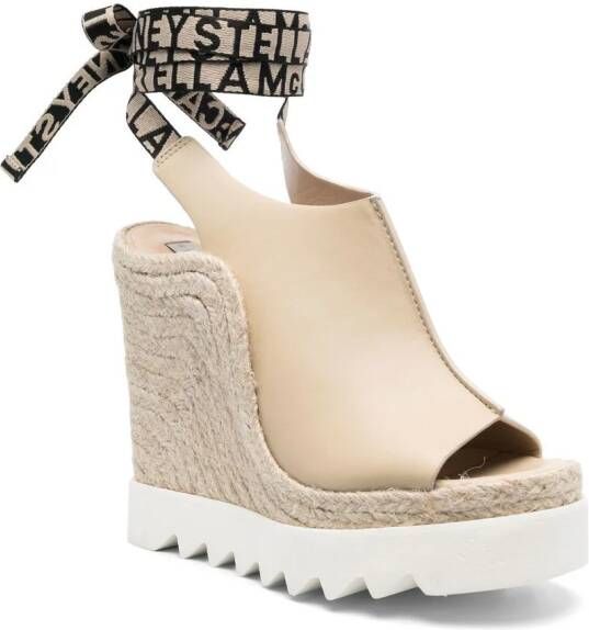 Stella McCartney espadrille-style 145mm sandals Neutrals