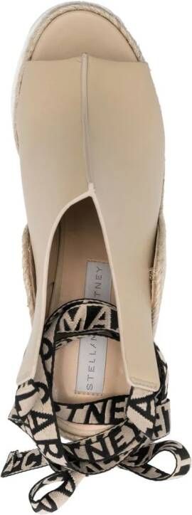 Stella McCartney espadrille-style 145mm sandals Neutrals
