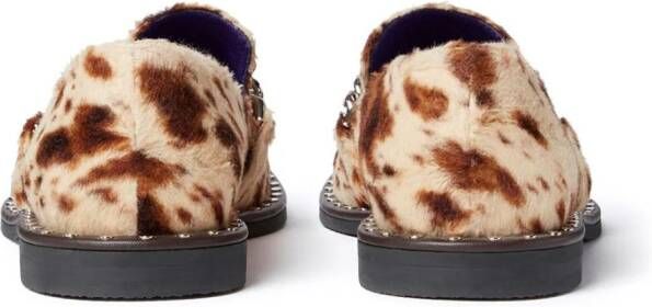 Stella McCartney Falabella animal-print loafers Neutrals