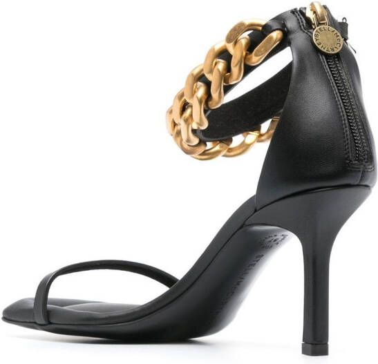 Stella McCartney Falabella chain-link 80mm sandals Black