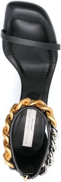 Stella McCartney Falabella chain-link 80mm sandals Black