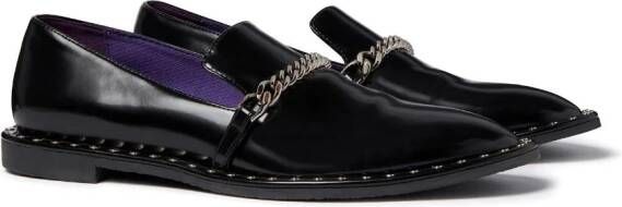Stella McCartney Falabella chain-link detailing loafers Black
