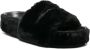 Stella McCartney faux-fur moulded-footbed slippers Black - Thumbnail 2