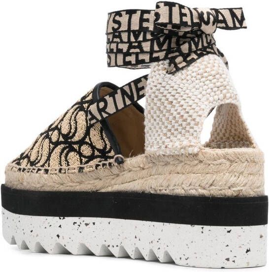 Stella McCartney Gaia flatform espadrilles Neutrals