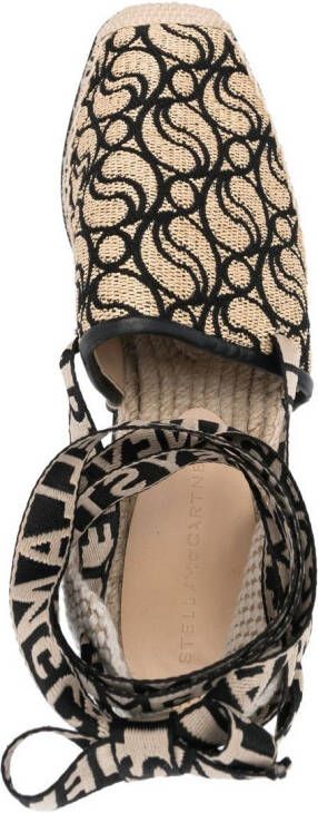 Stella McCartney Gaia flatform espadrilles Neutrals