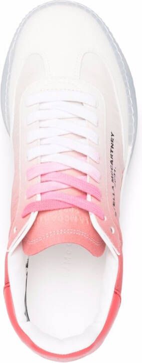 Stella McCartney gradient lace-up sneakers White