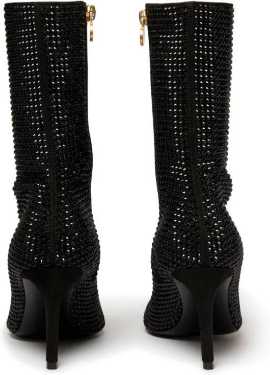 Stella McCartney Iconic 100mm crystal ankle boots Black