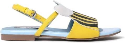 Stella McCartney Kids Bumblebee faux-leather sandals Yellow
