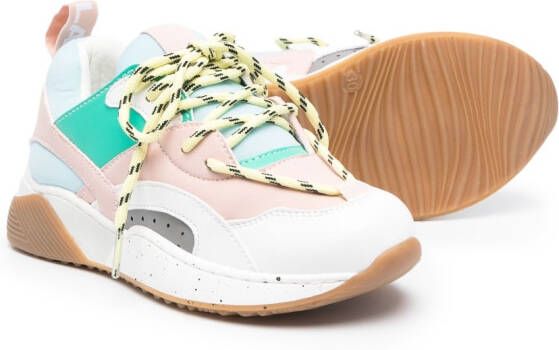 Stella McCartney Kids colour-block low-top sneakers Pink