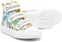 Stella McCartney Kids graphic-print touch-strap sneakers White - Thumbnail 2