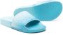 Stella McCartney Kids logo-embossed rubber slides Blue - Thumbnail 2