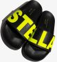 Stella McCartney Kids logo-print rubber slides Black - Thumbnail 3