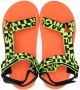 Stella McCartney Kids logo-print strap sandals Green - Thumbnail 3