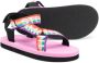 Stella McCartney Kids logo-print touch-strap sandals Pink - Thumbnail 2