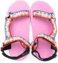 Stella McCartney Kids logo-print touch-strap sandals Pink - Thumbnail 3
