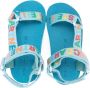 Stella McCartney Kids logo-strap sandals Blue - Thumbnail 3