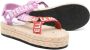 Stella McCartney Kids logo-tape sandals Pink - Thumbnail 2