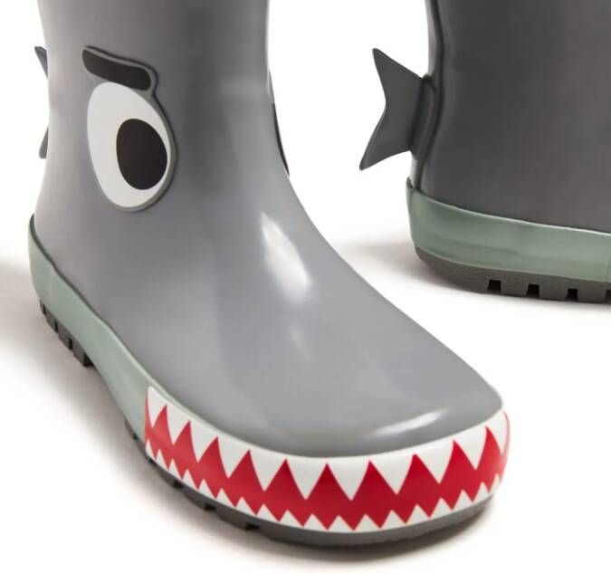 Stella McCartney Kids Shark rain boots Grey