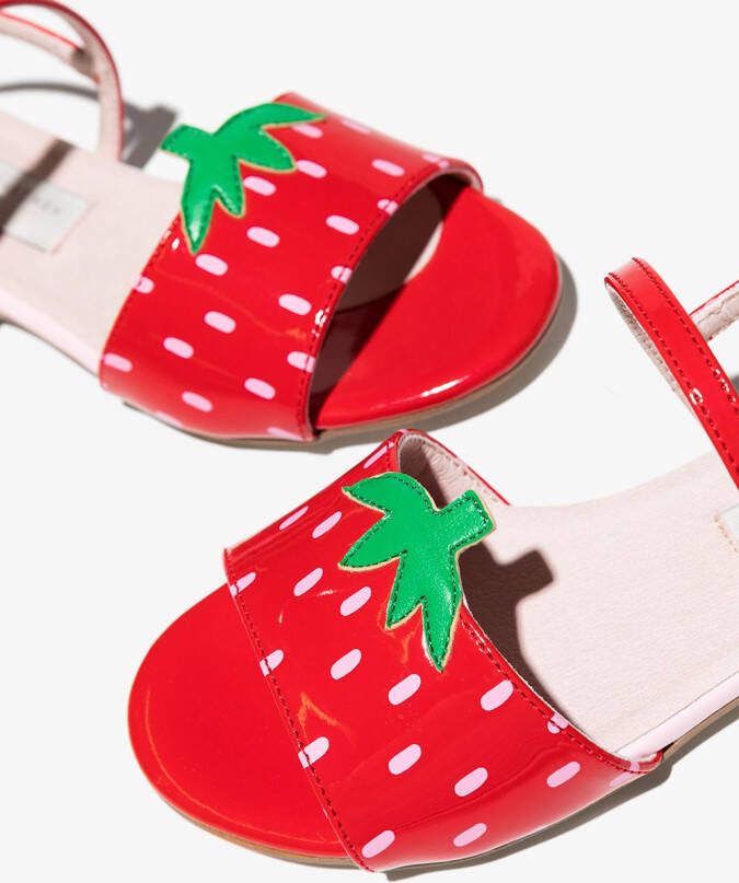 Stella McCartney Kids strawberry-motif sandals Red