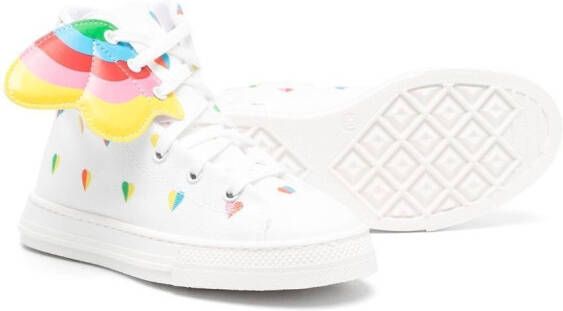 Stella McCartney Kids wings high-top sneakers White