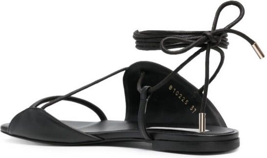 Stella McCartney lace-up stud sandals Black