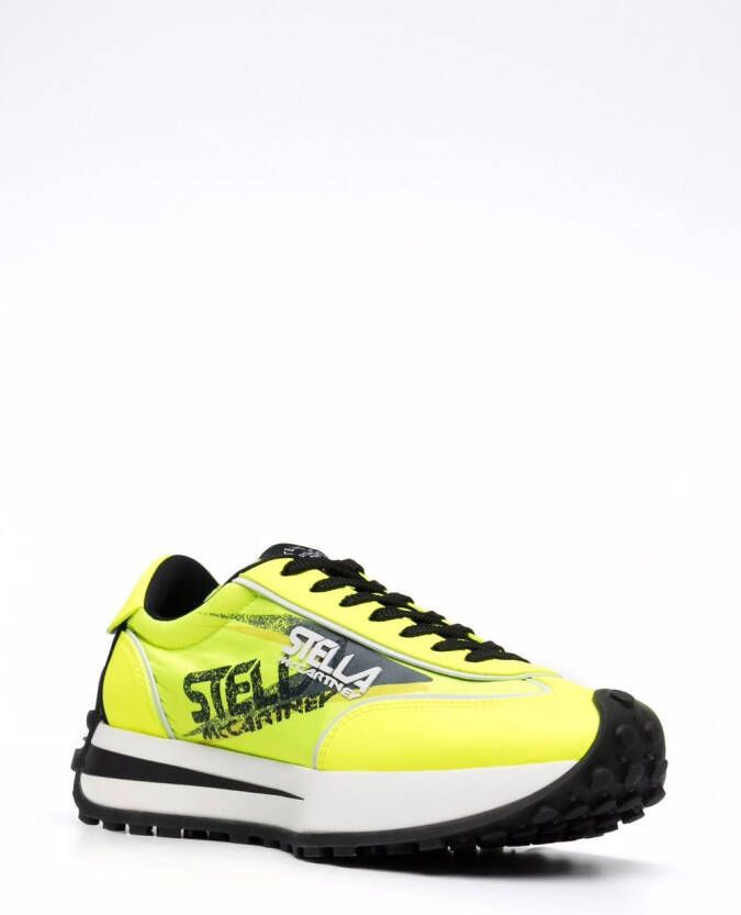 Stella McCartney logo-print low-top sneakers Yellow