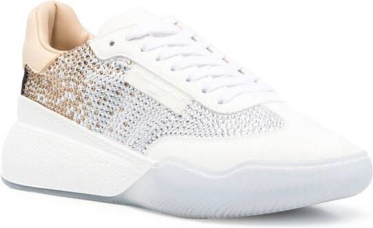 Stella McCartney Loop crystal-embellished sneakers White