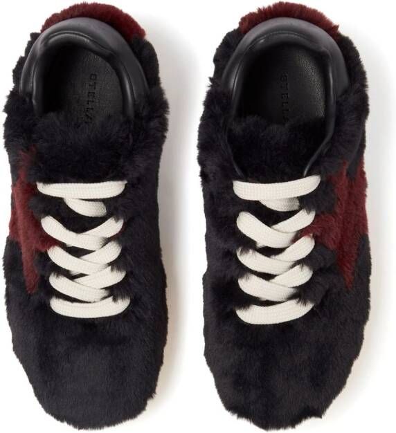 Stella McCartney Loop faux-fur sneakers Black