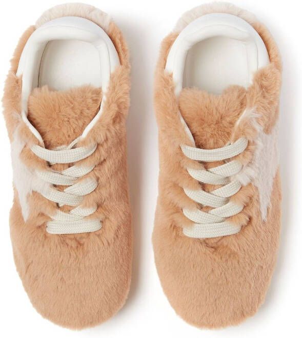 Stella McCartney Loop fleece-texture sneakers Neutrals