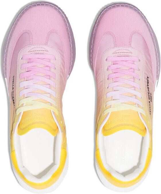 Stella McCartney Loop lace-up sneakers Pink