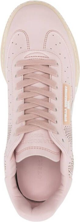Stella McCartney perforated star low-top sneakers Pink