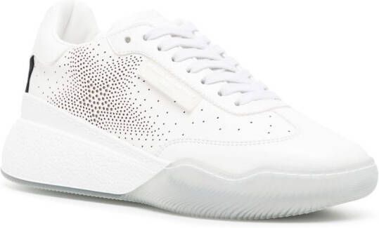 Stella McCartney perforated star low-top sneakers White