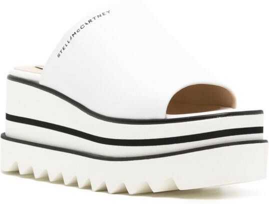 Stella McCartney platform-sole slip-on sandals White