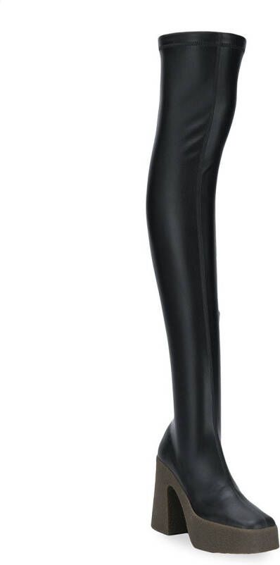 Stella McCartney platform thigh-high boots Black