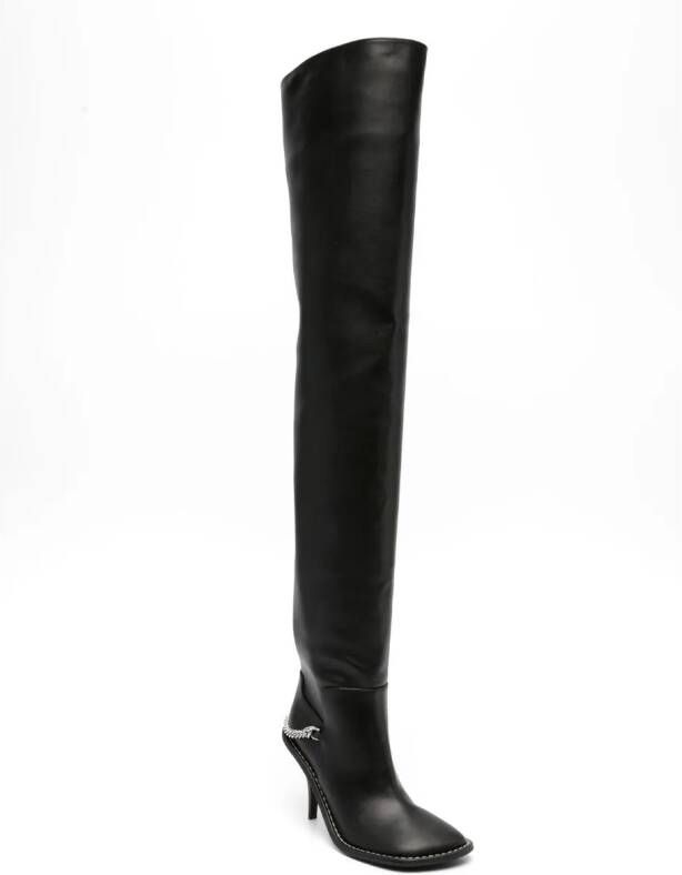 Stella McCartney Ryder 95mm thigh-high boots Black