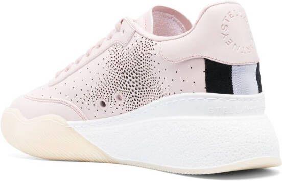 Stella McCartney sequin-embellished lace-up sneakers Pink